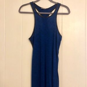 Blue Racerback Maxi W/Side Slits - Size M